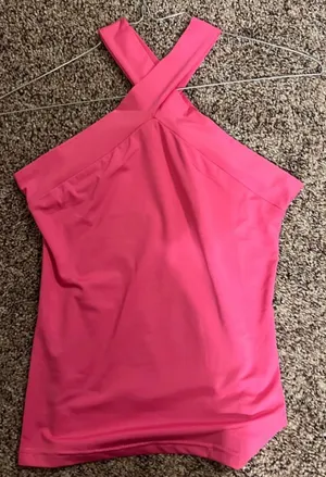Pink Cross Neck Top thumbnail 1