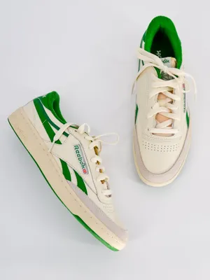Reebok Club C Revenge Vintage Sneakers in Chalk and Glen Green Women's 8.5 thumbnail 3