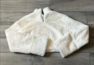 Tiger Mist White Teddy Jacket Plush Fleece Stand-Up Collar thumbnail 1