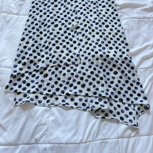 NWT Womens Size Small White Blue Polka Dot Tank Maxi Dress‎ Summer Beach Classic thumbnail 2
