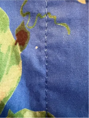 Entro Botanical Print Cap Sleeve Midi Dress in Blue Size S thumbnail 8