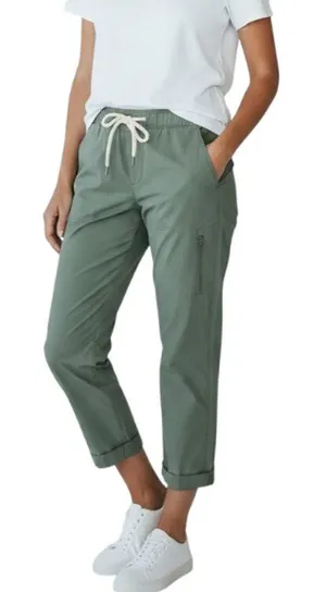 VUORI Ripstop DuraTerra Pant Women S Army Green Outdoor Hiking Travel Light EUC thumbnail 1