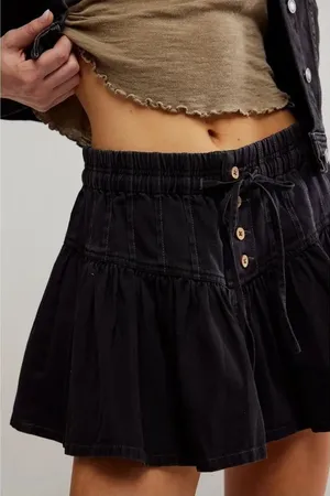 Free People We The Free Roselle Denim Mini Skirt thumbnail 1