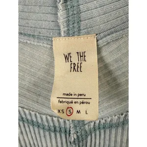 We the Free Light Blue Plunging V-Neck Long Sleeve Top - Size - Small thumbnail 5