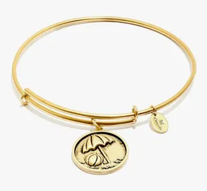Chrysalis Beach Ball Expandable Bangle bracelet, Gold-Plated thumbnail 1