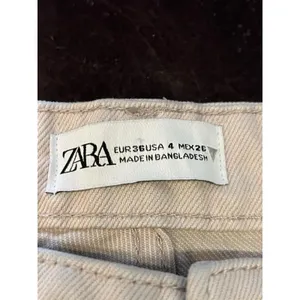 Zara Jeans Womens 4 Beige Light Wash High Rise Straight Leg Denim Pants thumbnail 7