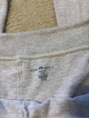 Brandy Melville Light Gray Drawstring Sweatpants thumbnail 2