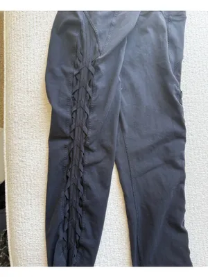 lululemon athletica Wunder Under Black Leggings with Cut out Side Detail thumbnail 2
