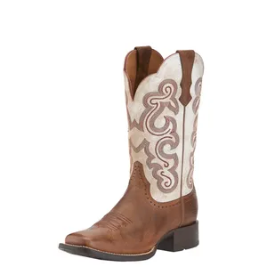 Ariat Sz 7 Women's QuickDraw Sandstorm Leather Cowboy Boots Western Rodeo thumbnail 3