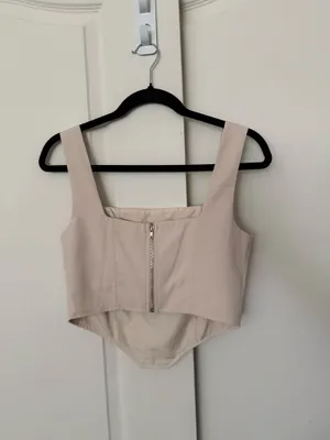 FashioNova Cream Corset Top thumbnail 2