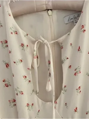 Love, Whit by Whitney Porter White Floral Dress size Large thumbnail 6