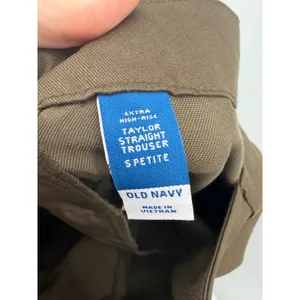 Old Navy Womens Taylor Straight Trouser Extra High Rise Cargo Brown S Petite thumbnail 4