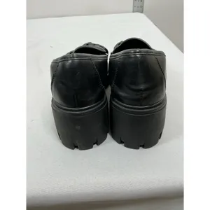 Womans Excellent Madden Girl Hoxxtonn Chunky Platform Chain Loafers 7.5 M Black thumbnail 8