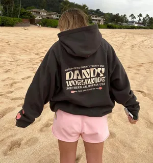Dandy Worldwide “Heart On My Sleeve” Oversized Hoodie thumbnail 2