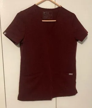 Figs Technical Collection Wine Color Women’s Size XS 3 Pockets thumbnail 1