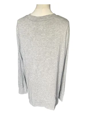 Halloween Graphic Long Sleeve Tee Shirt Gray Size XL thumbnail 5