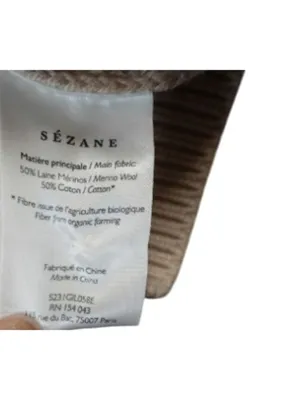 Sézane NWT Rebecca cardigan beige SZS bust 32 thumbnail 5
