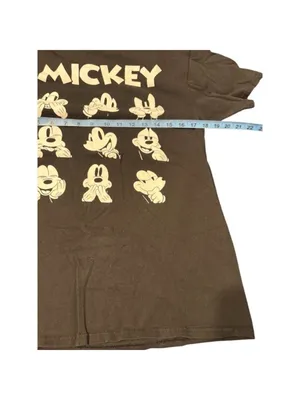 Disney Mickey Mouse Black White Graphic Short Sleeve Tee M (18” PTP) thumbnail 5