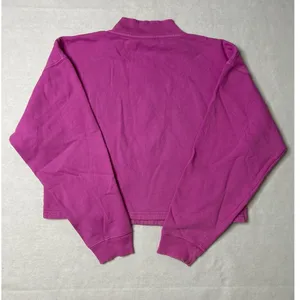 PINK Victoria's Secret Pink Crop 1/4 Zip Sweatshirt Pullover Fleece Small thumbnail 4