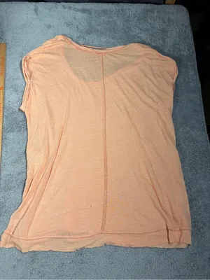 Free people we the free Lightweight Peach orange Tee large thumbnail 6