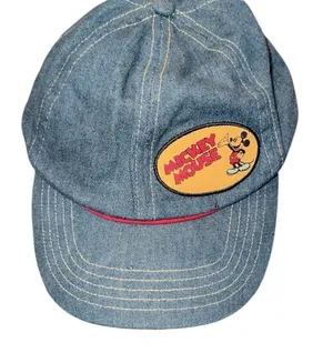 Disney Vintage denim Mickey Mouse cap thumbnail 1