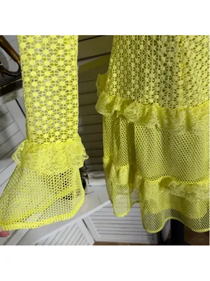 Simplee Apparel Retro rare neon mini dress mesh lace off shoulder cosplay pollypocket dollcore S thumbnail 6