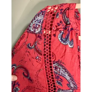Free People Just The‎ Two Of Us Paisley Tunic Whimsy Boho S Festival Indie thumbnail 8