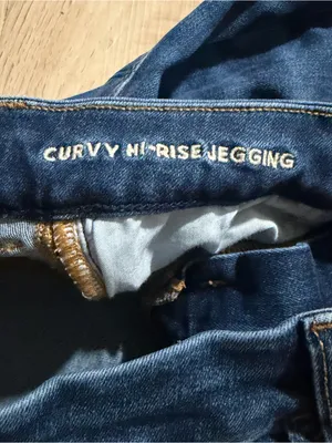 American Eagle Outfitters Curvy Hi-Rise Women's Blue Jeans thumbnail 3