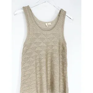 Anthropologie Moth Metallic Knit Tank‎ Top Women's S Gold Shimmer thumbnail 5