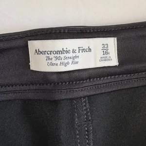 Abercrombie‎ & Fitch Vegan Leather 90s Straight Pant - Size 16. thumbnail 8