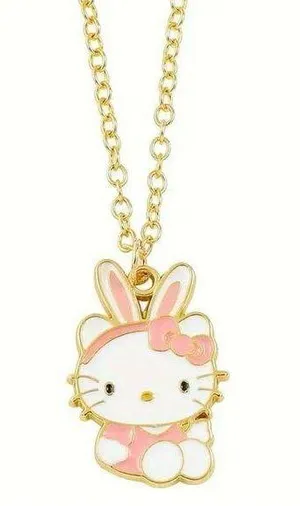 Hello Kitty Official Licensed Cute Pendant 18” Necklace NWT thumbnail 1