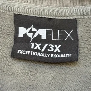 Popflex Brunch Sweatshirt Sweater Womens 1X -‎ 3X Grey Oversized Fleece Pullover thumbnail 8