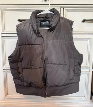 Puffer Vest Gray Size L thumbnail 1
