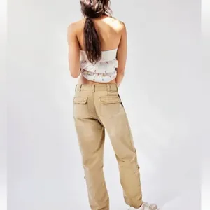 NWOT FREE PEOPLE Cleo Washed Chino Trouser Pants SZ-4 thumbnail 4