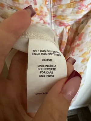 Birdy Grey Grace Convertible Dress with slit in Chiffon Pressed Floral sz S NEW thumbnail 11
