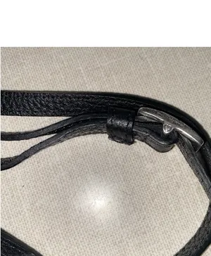 BRIGHTON Mini Purse Bag Rhinestone Heart Black Suede Leather Crossbody thumbnail 12