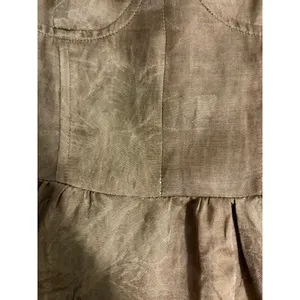 NEW 12th Tribe Brown Kit Mocha Floral Boho Satin Sleeveless Micro Mini Dress S thumbnail 10