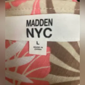 Madden NYC Juniors Cottagecore Floral boho feminine smocked minidress L thumbnail 6