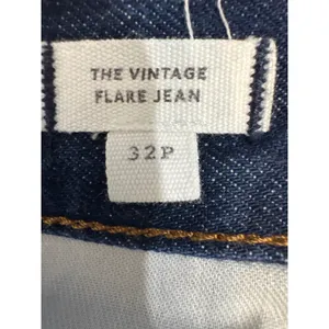 Madewell Flare Jeans Dark Indigo Blue High Rise Wide‎ Leg 1lDenim Size 32 Petite thumbnail 2