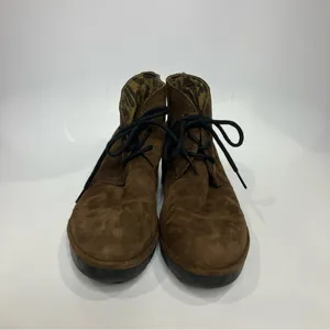 Fly London Lare lace up ankle boots brown suede casual modern women’s size 38‎ thumbnail 3
