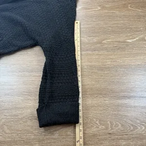 Buckle BKE Women's Black Open Front Cardigan Chunky Knit Pockets Size L Cozy Fall Style thumbnail 8
