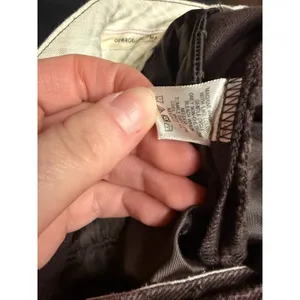Y2K George Mark Eisen Women 18 Dark Brown Corduroy Twill Trousers Low Rise Pants thumbnail 2