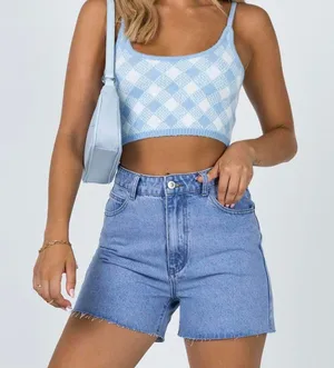 Princess Polly Laurena Midwash Denim Shorts thumbnail 1