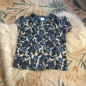 MISA Maria Floral Top In Flora Azulia thumbnail 2