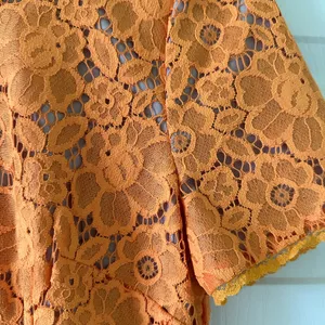👗 🌟 Anthropologie Rachel Parcell Orange Lace Midi Dress S like XS 0 2 Wedding thumbnail 10