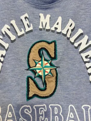 Women's Royal Blue 47 Brand Seattle Mariners Round Neck T-Shirt Size Medium thumbnail 3