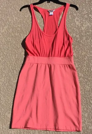 Hard Tail Racer Back Pink Dress size Medium Beach Summer Bodycon thumbnail 1