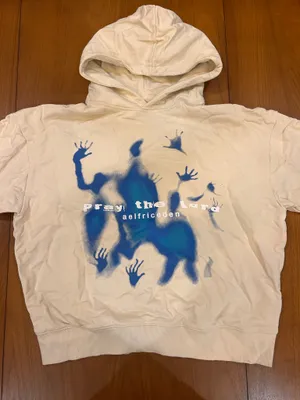 Aelfric Eden Hoodie Pray The Lord Cream Graphic thumbnail 1