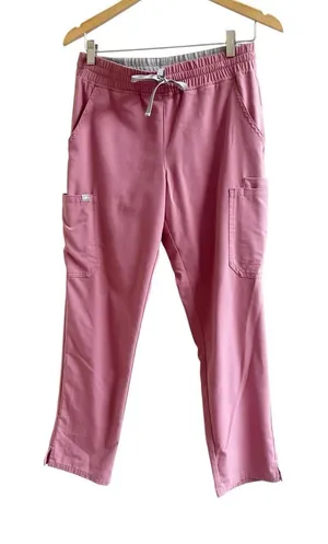 Beyond Scrubs 9 Pocket Tapered Leg Cargo Pant In Strawberry Mousse Petite Small thumbnail 1