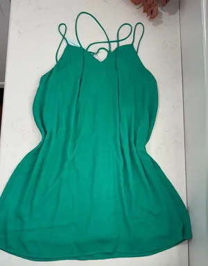 She + Sky Teal Strappy Dress thumbnail 1